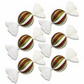 Queens Of Christmas 7 in. Candy Ornament Red Green & White, 6PK ORN-CDY-6PK-RG